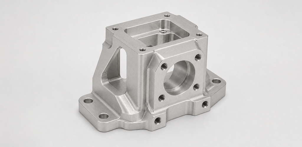 Passivated stainless steel CNC machined part