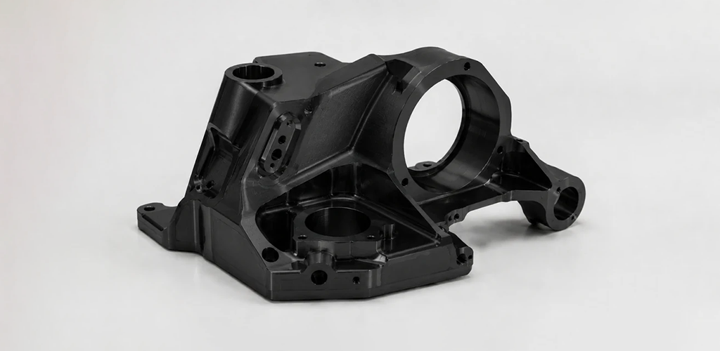 Precision machined steel component with black oxide finish
