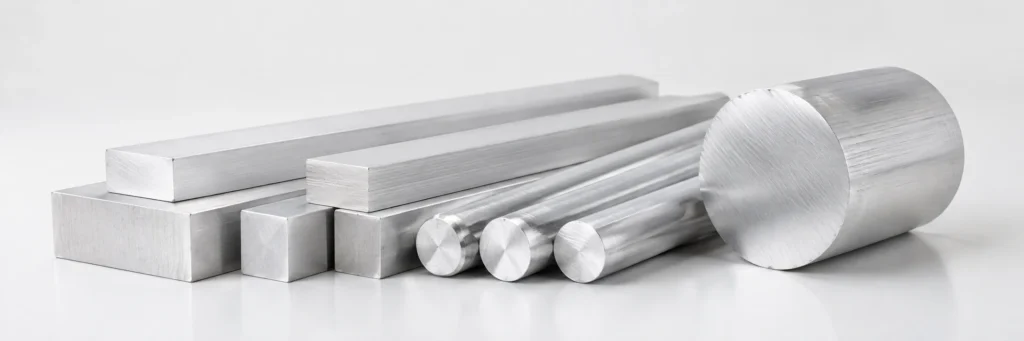 Aluminum bars and round stock for CNC turning