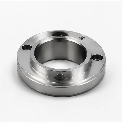 Polished CNC machined metal ring