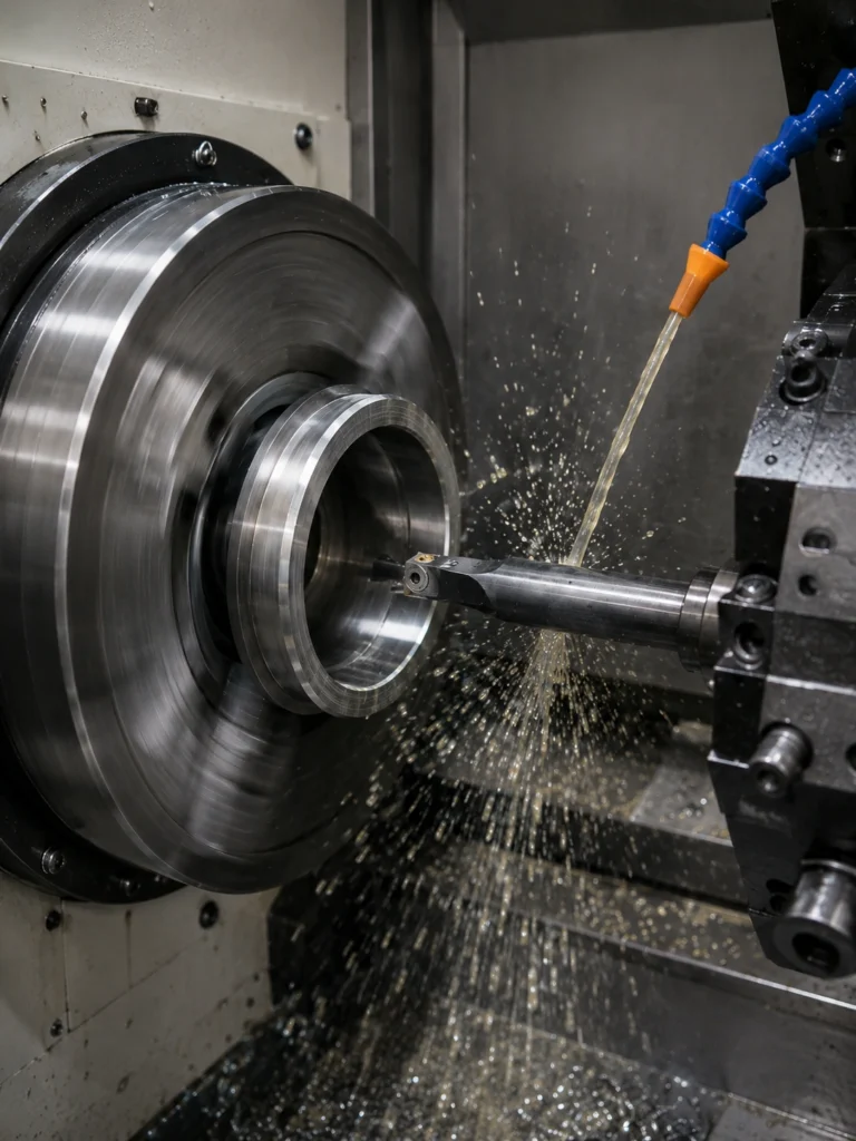 CNC turning of complex stepped profiles and precision rotational features