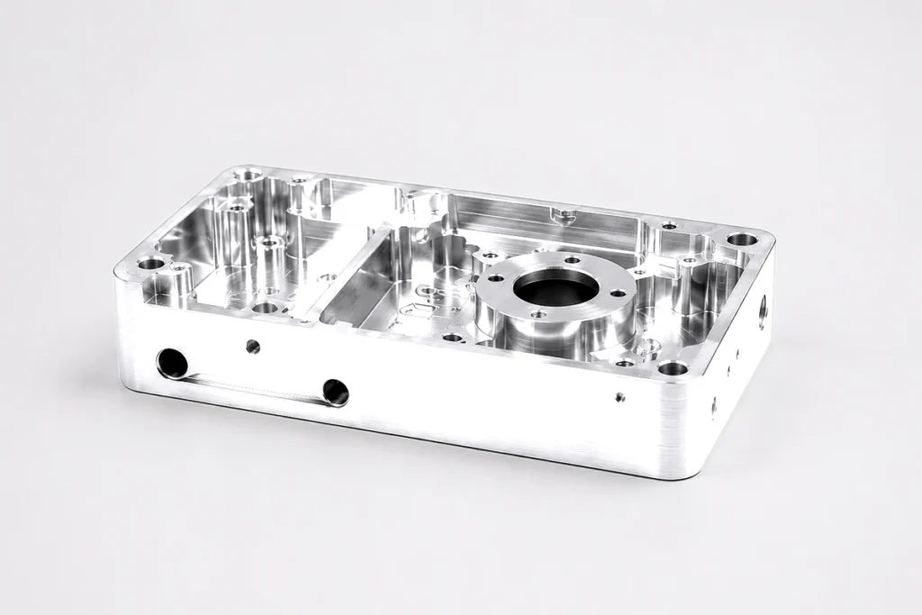 Electropolished CNC machined stainless steel housing