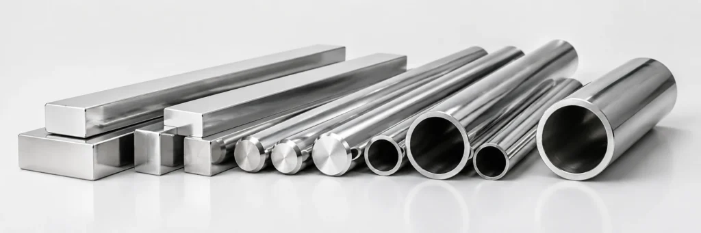 Stainless steel bars and tubes for CNC turning