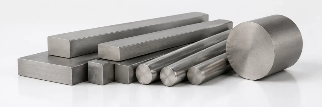 Titanium bars and rods for CNC machining