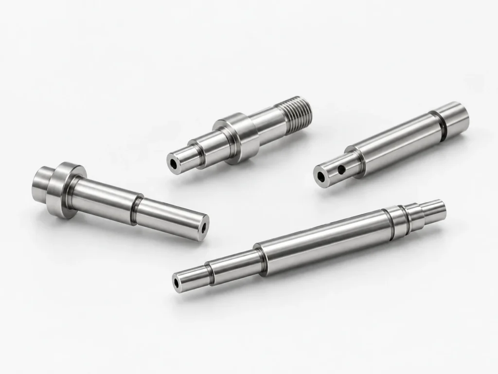 Swiss-machined precision pins with small-diameter features