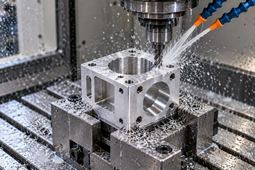 CNC machining of a custom part for low-volume production
