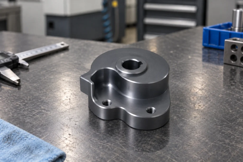 Revised CNC machined prototype after design validation