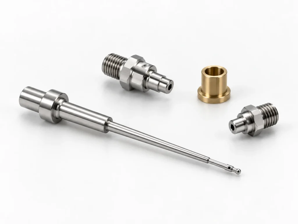 Swiss-machined miniature components for instruments and sensors