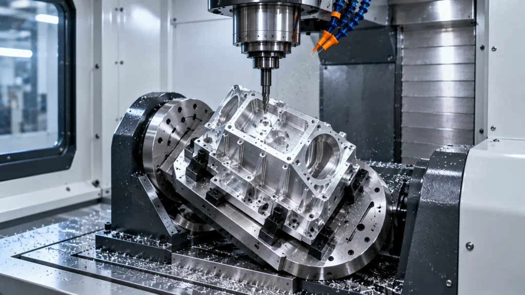 5-axis CNC machining of complex precision components