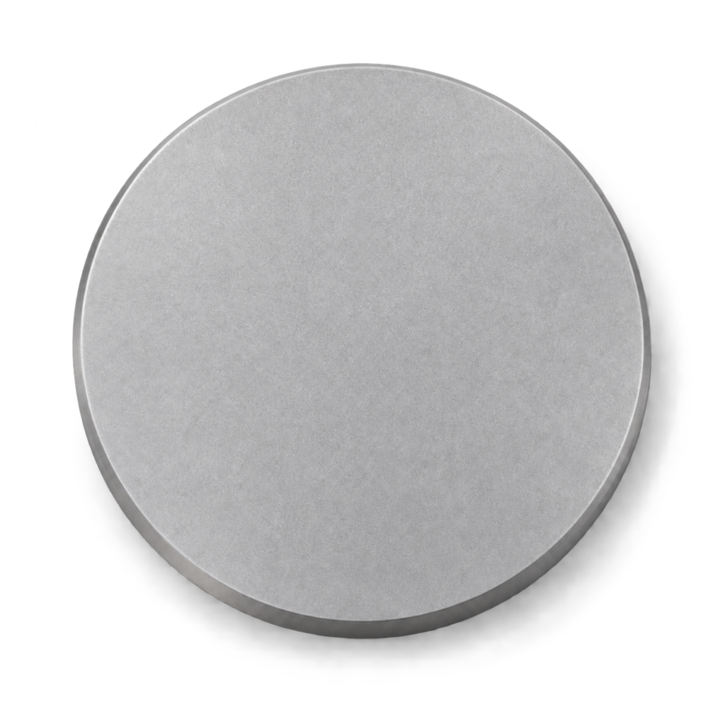 Bead blasted metal surface finish sample
