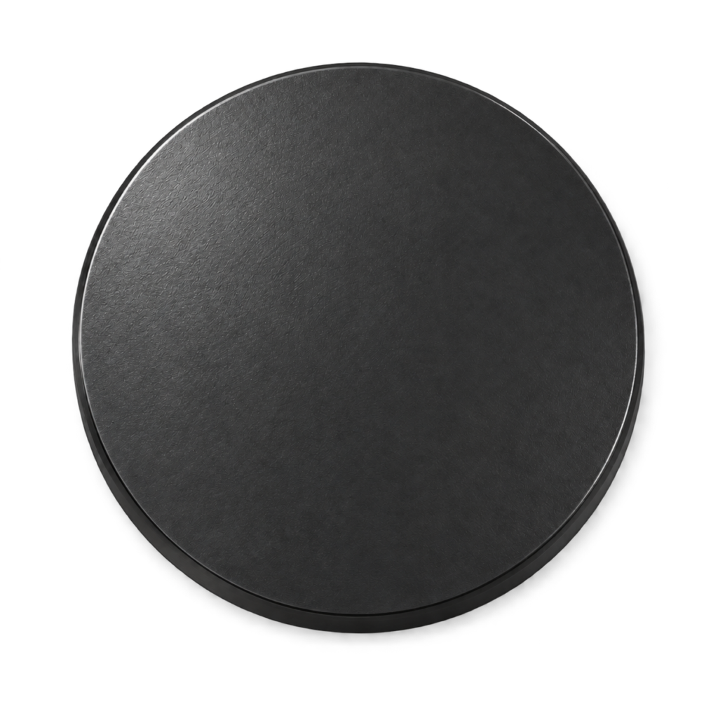 Powder coated metal surface finish sample