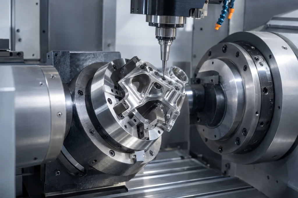 5-axis CNC machining of complex medical device components