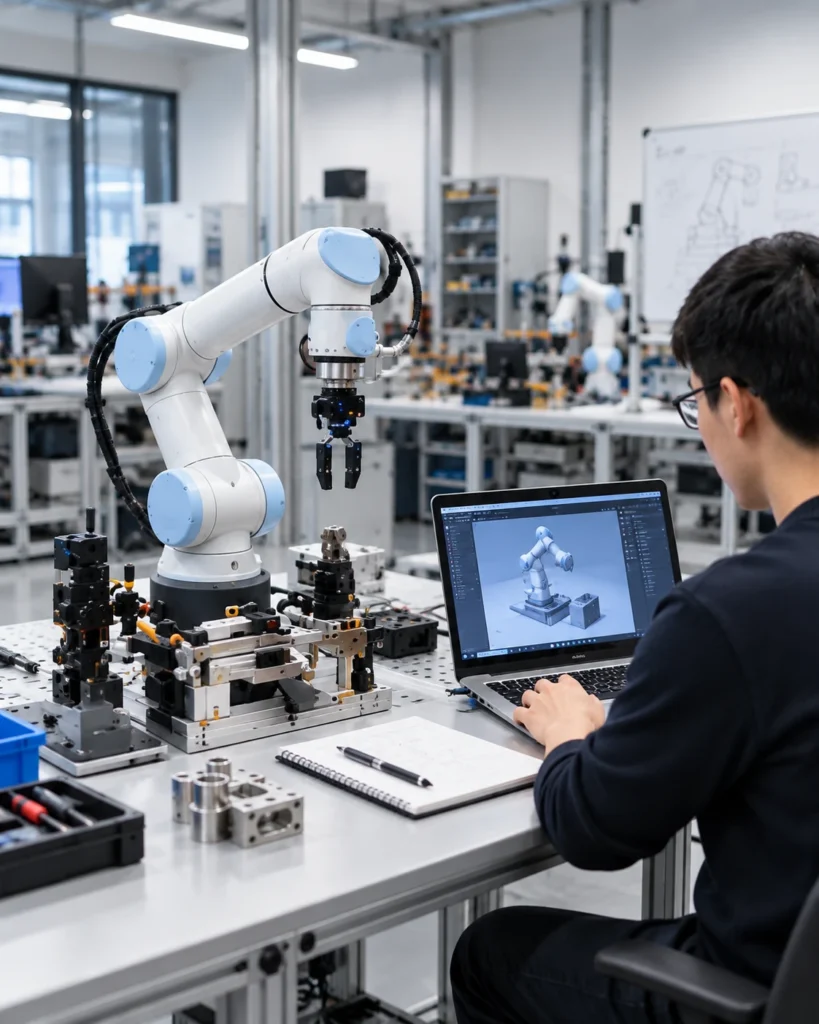 Robotics R&D and education setup with collaborative robot