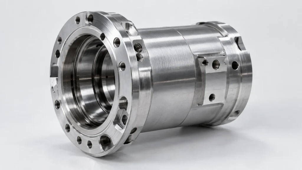 CNC machined motor housing for robotic systems