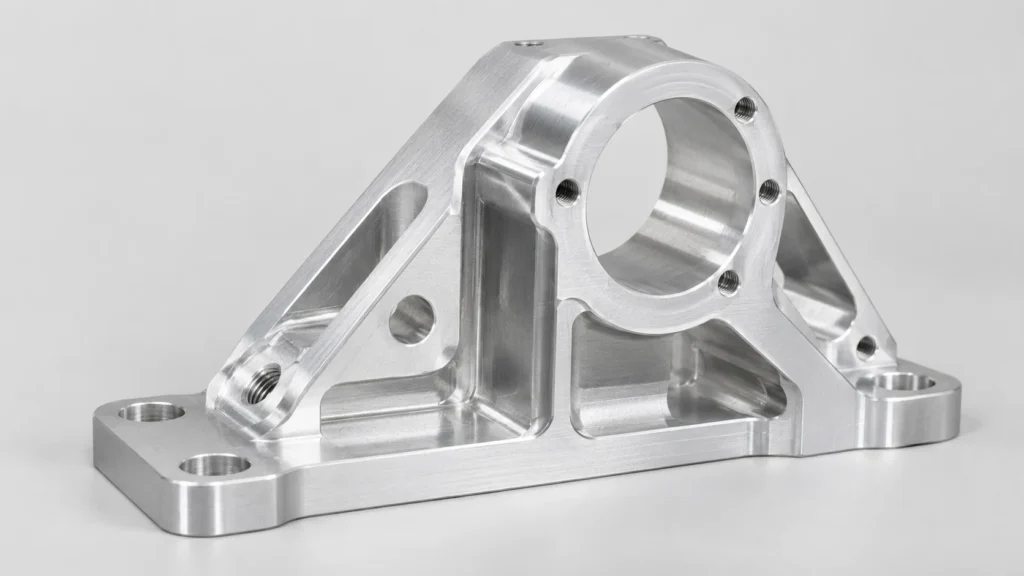 Precision CNC machined mounting bracket for robotics