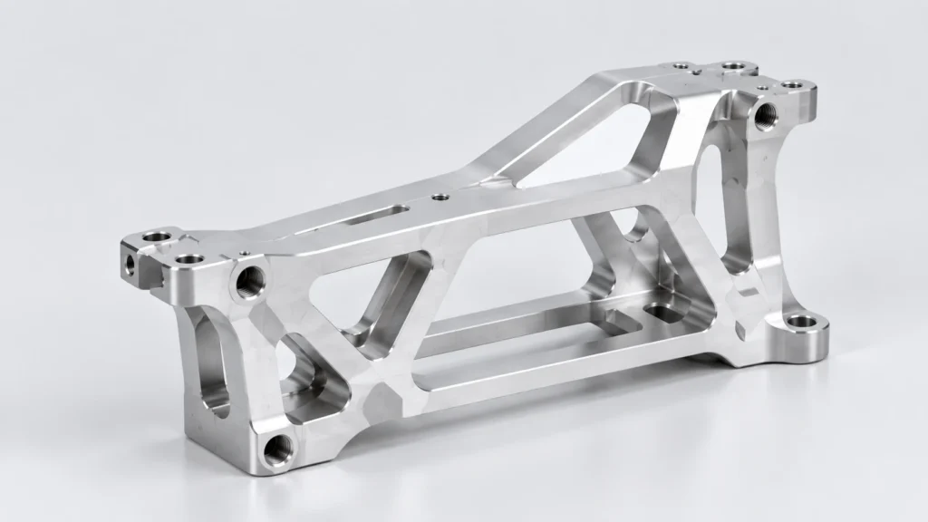 Lightweight CNC machined frame and support for aerospace applications