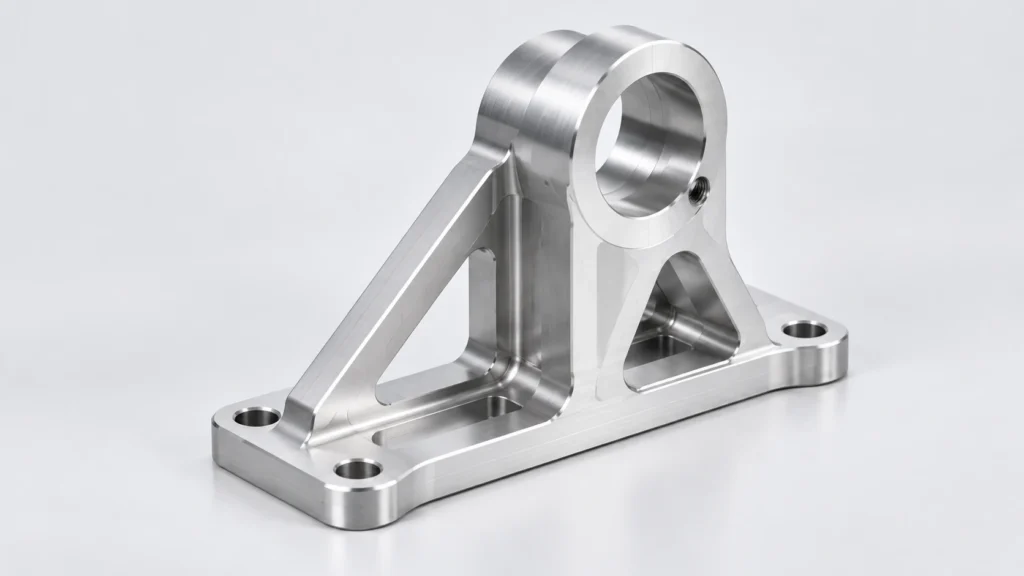 Precision CNC machined structural bracket and mount for aerospace applications