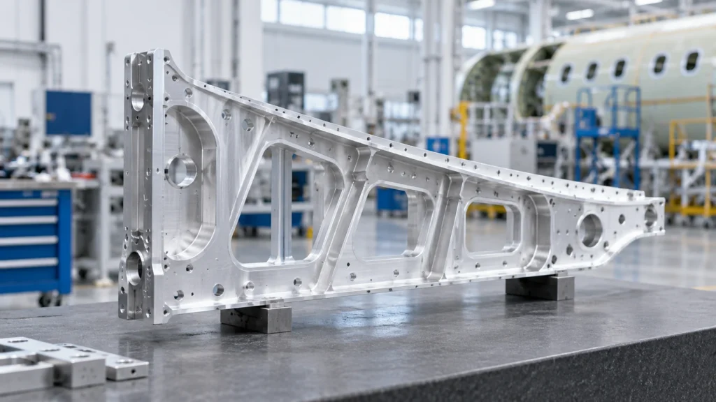 Precision machined structural components for commercial aerospace applications