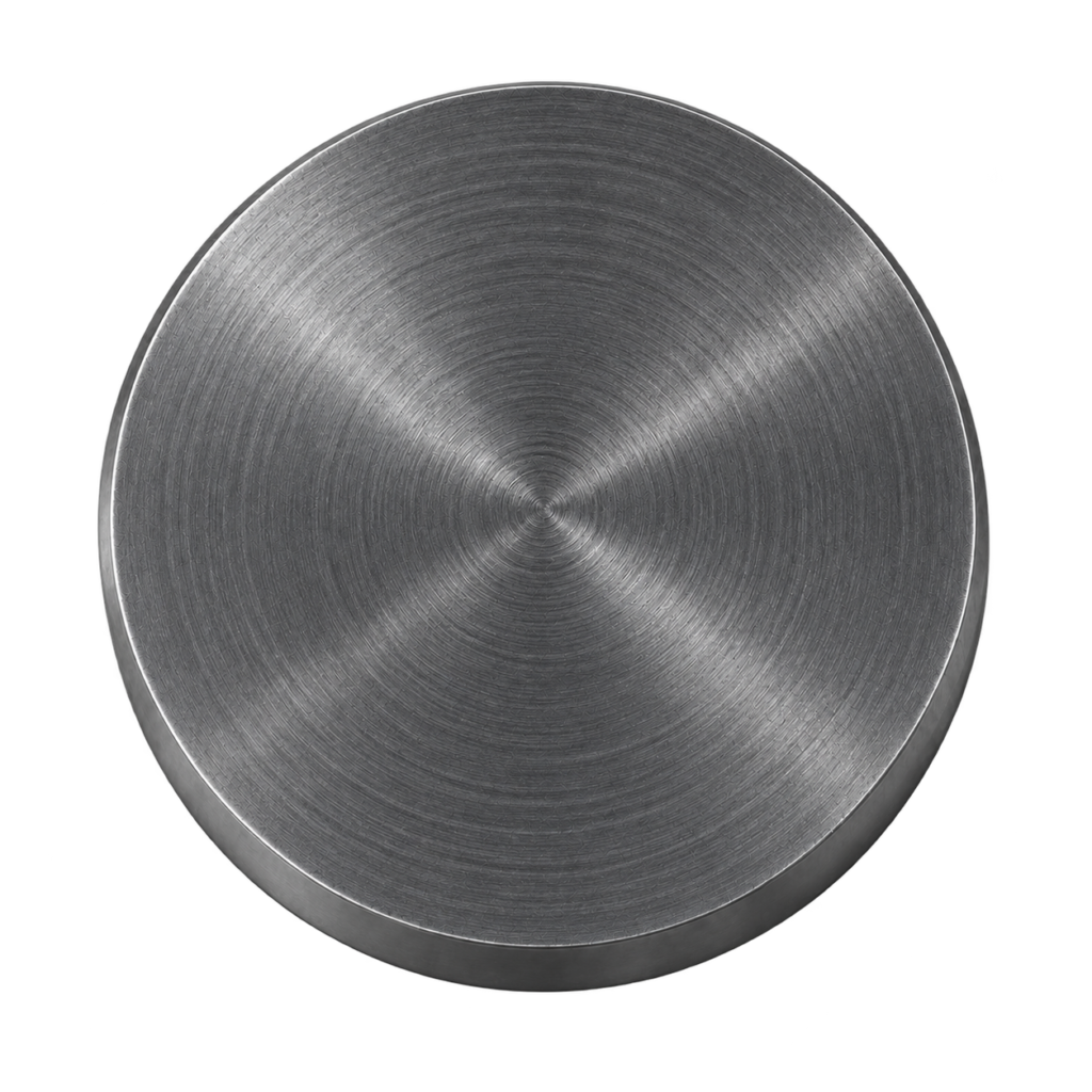 As-machined metal surface with visible machining marks