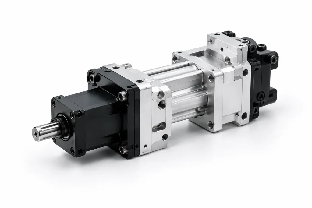 Mechanical subassembly combining machined and sourced components