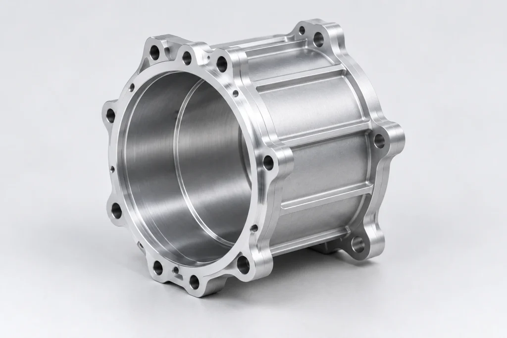 Precision CNC machined EV motor housing