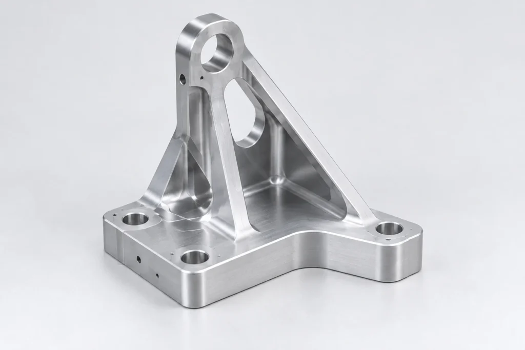 CNC machined structural bracket for automotive applications