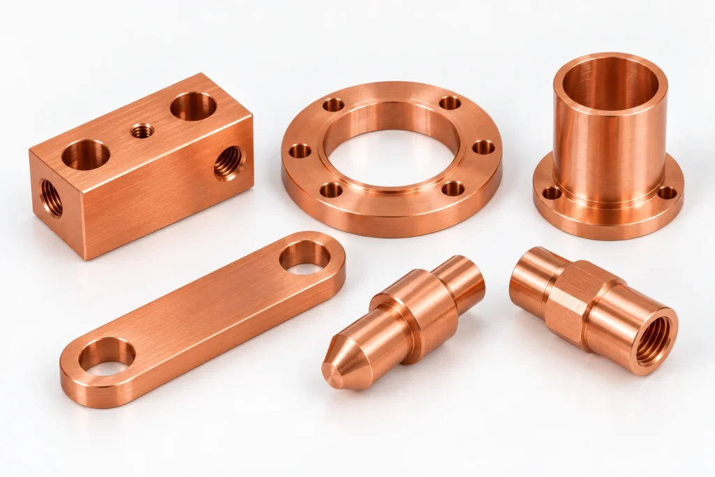 C18200 chromium copper CNC machined electrical, welding and conductive components