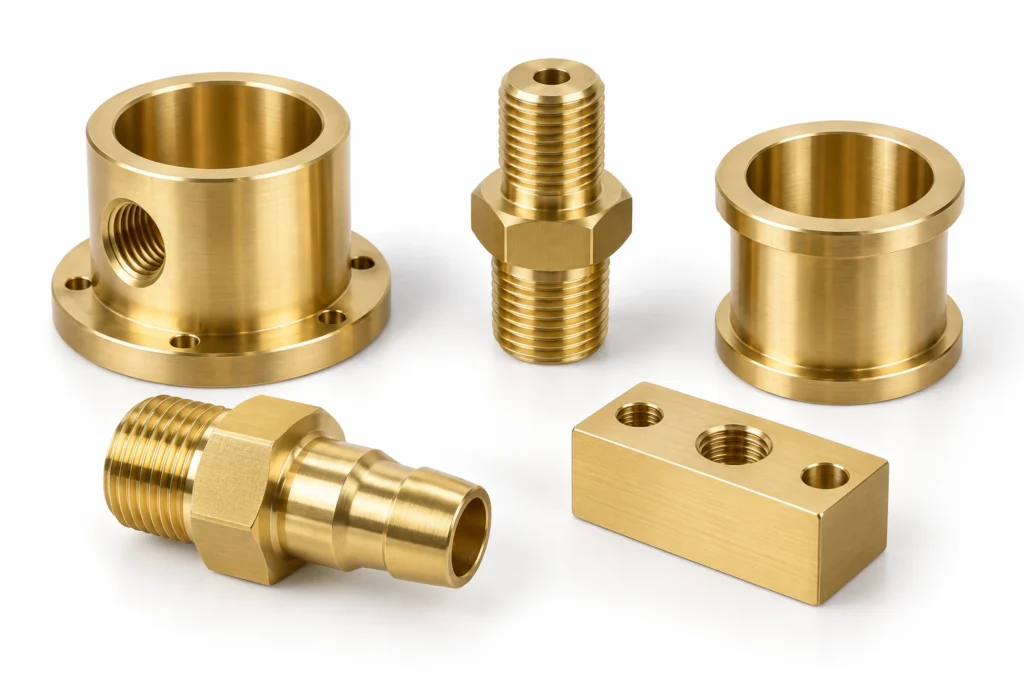 C464 naval brass CNC machined fittings, bushings and corrosion-resistant precision components