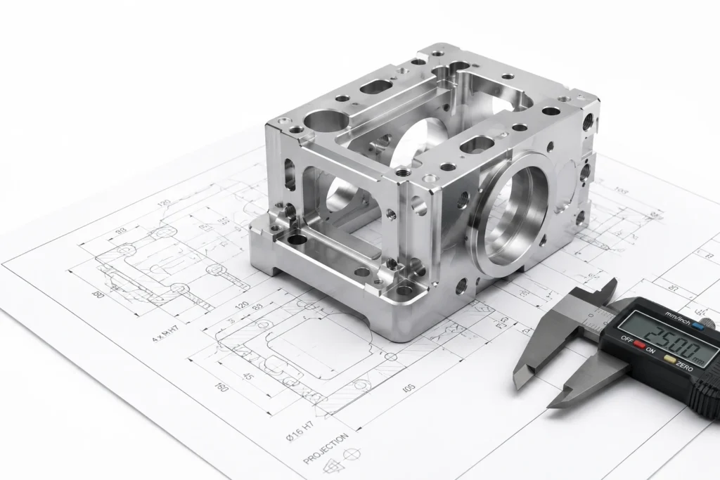 CAD file formats and drawing requirements for CNC machining projects