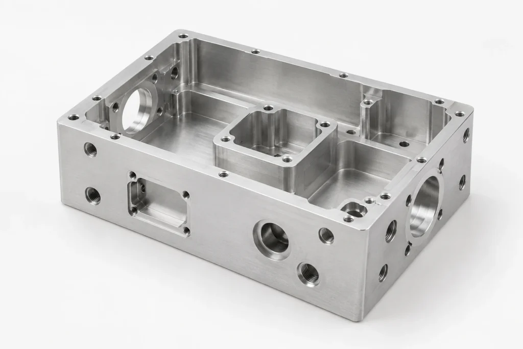 CNC machined aluminum prototype housings for functional testing