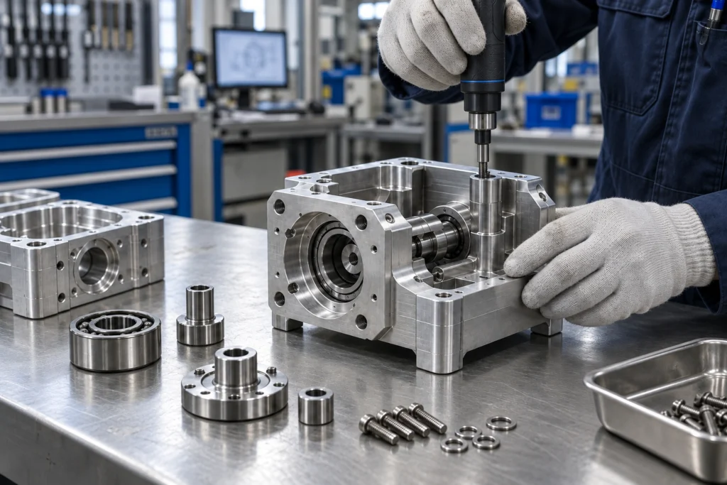 CNC machining and assembly services for precision components