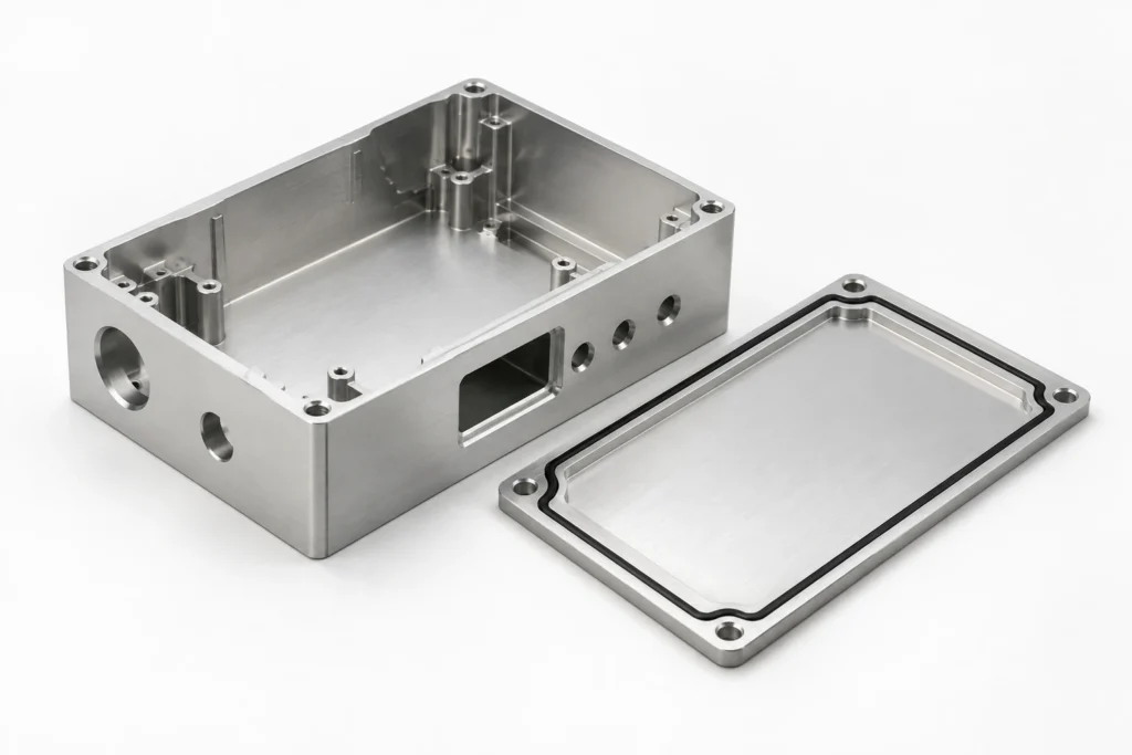 Custom CNC machined aluminum enclosures for prototype testing