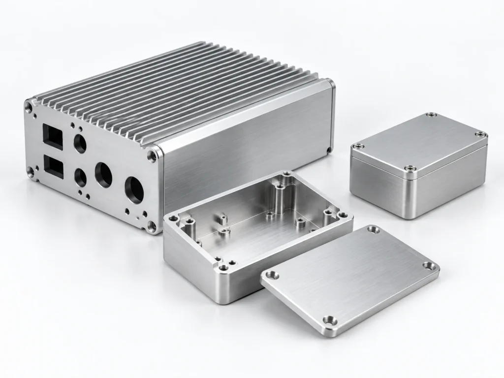 CNC machined aluminum electronic housings and enclosures
