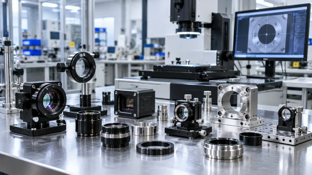 Precision machined components for optical and imaging systems