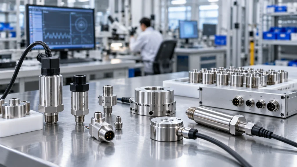 Precision machined components for sensors and transducers