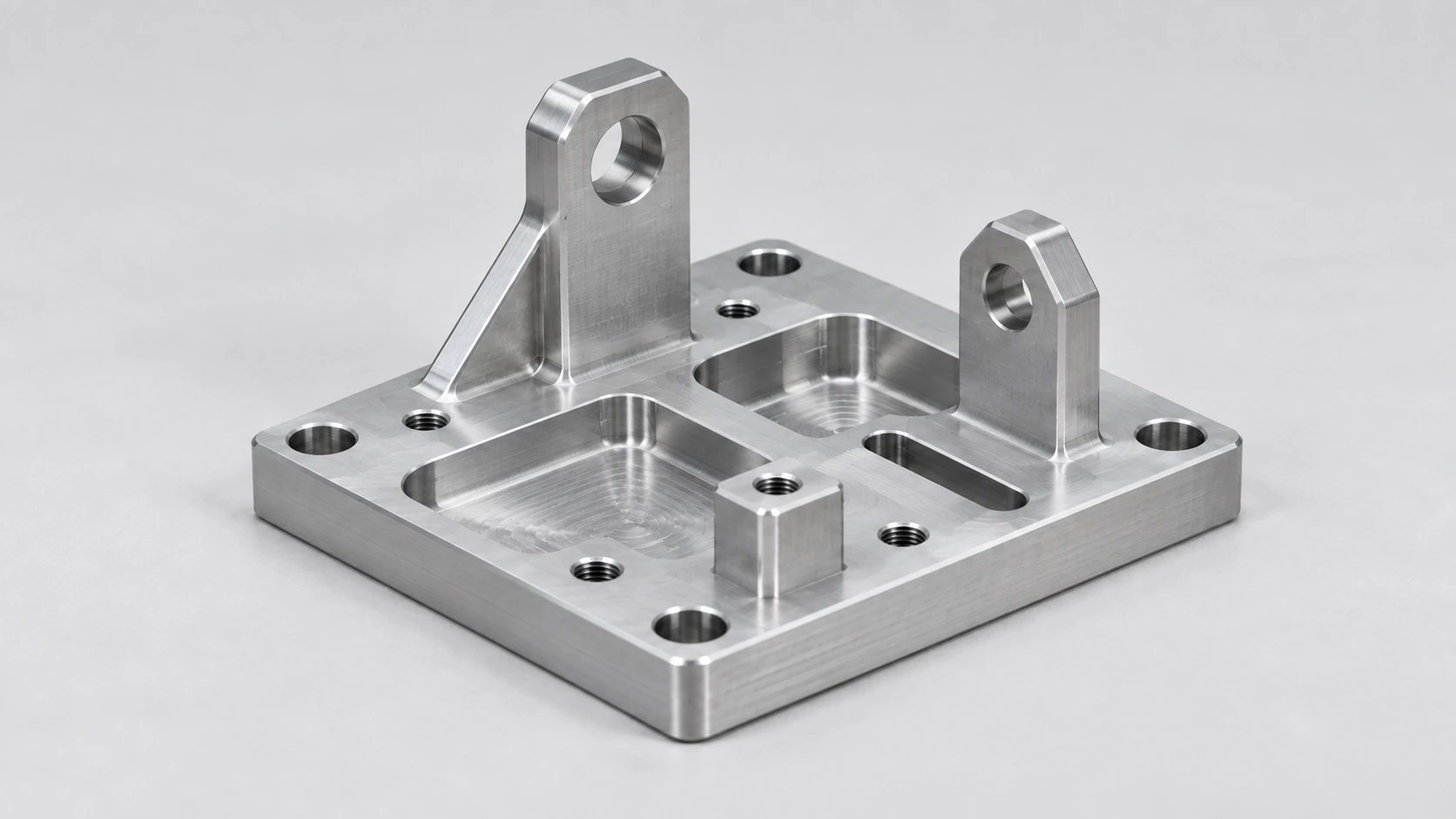 5-axis CNC machined aluminum fixture and tooling component