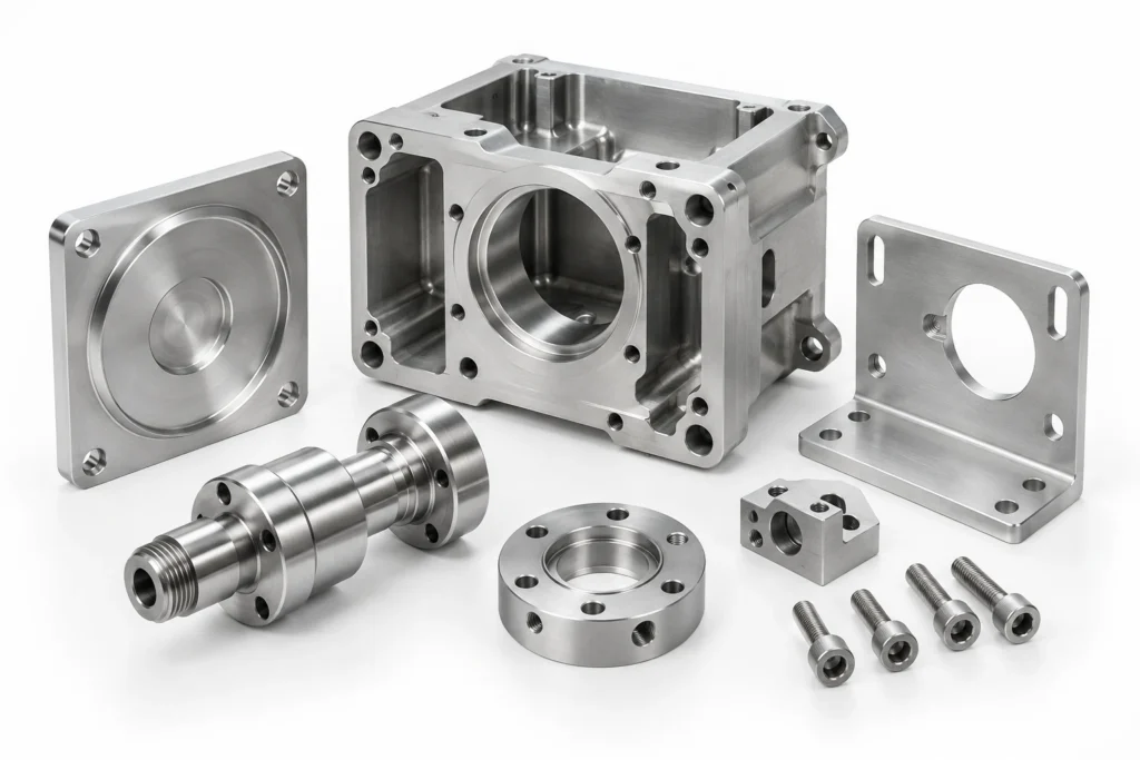 Functional CNC machined prototype parts for design and assembly testing