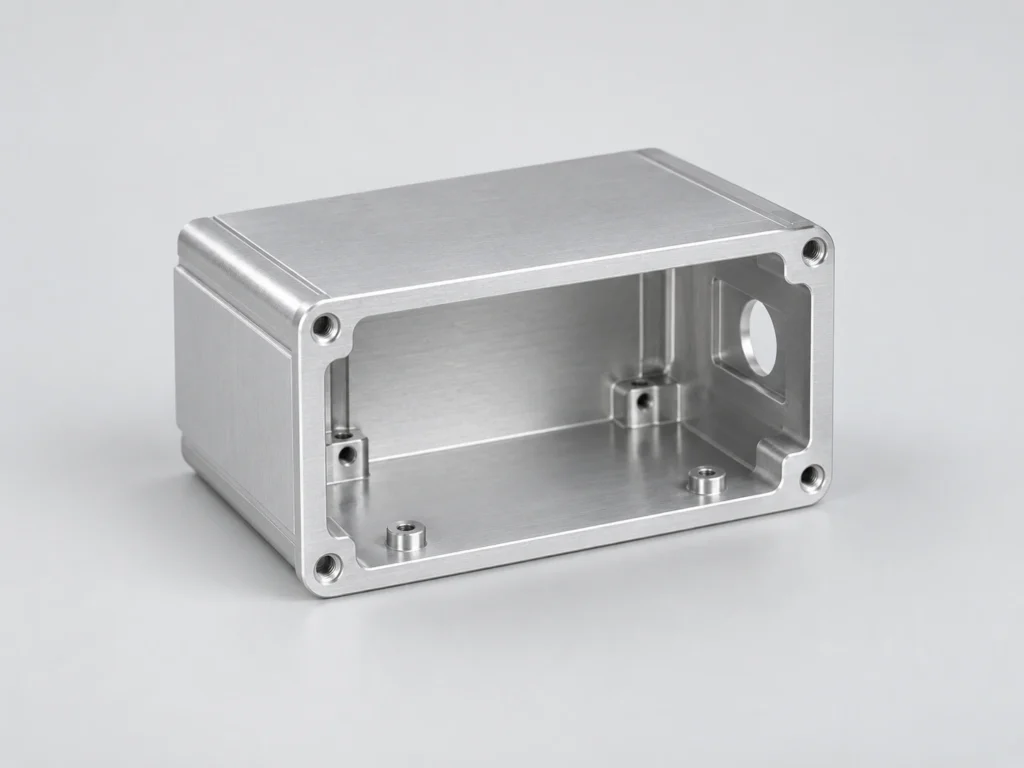 CNC milled aluminum equipment housing and enclosure
