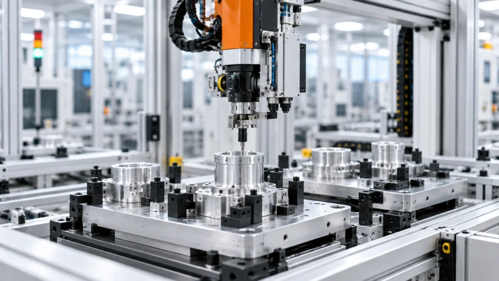 Automated assembly system using precision machined components