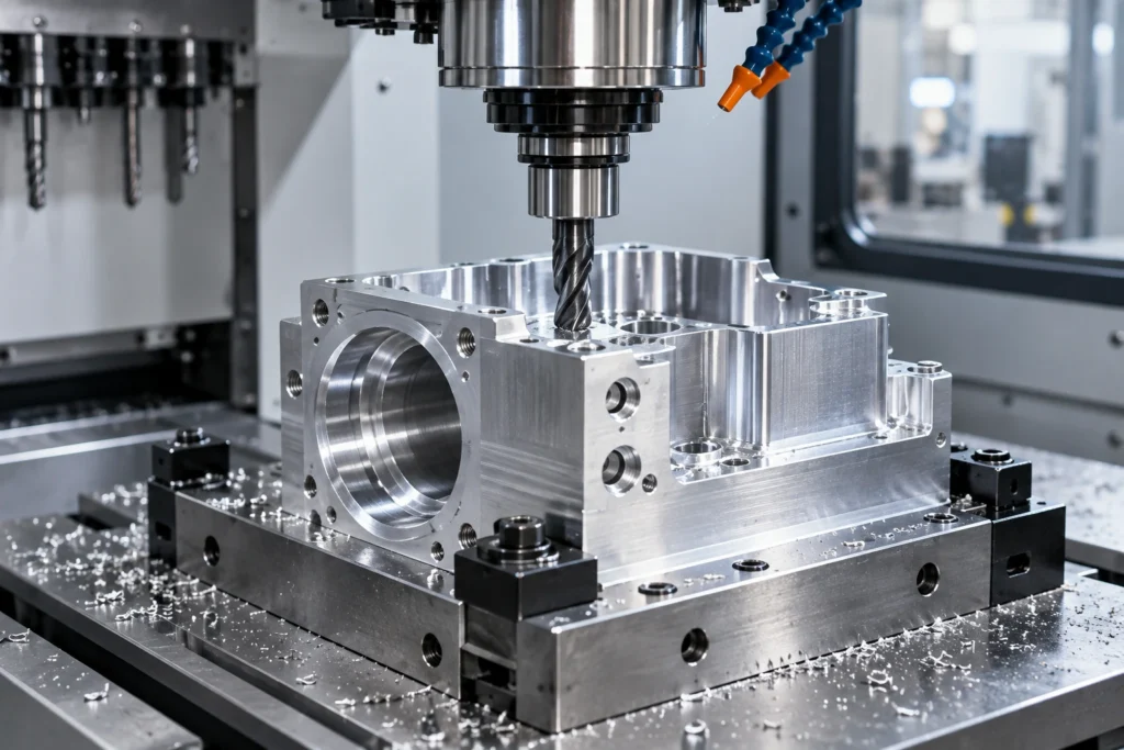 CNC milling of precision industrial automation components