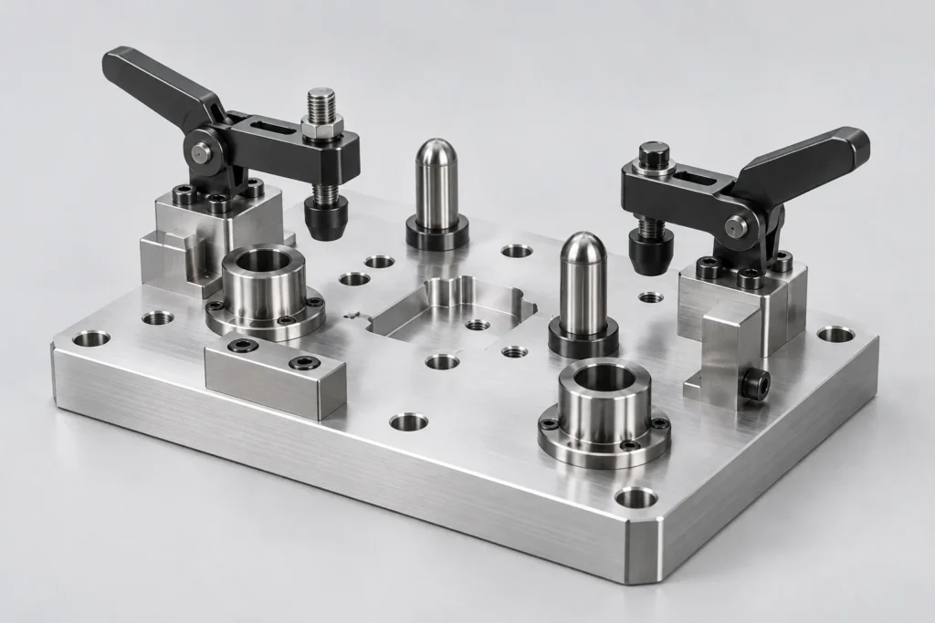 Precision CNC machined fixtures and tooling for industrial automation