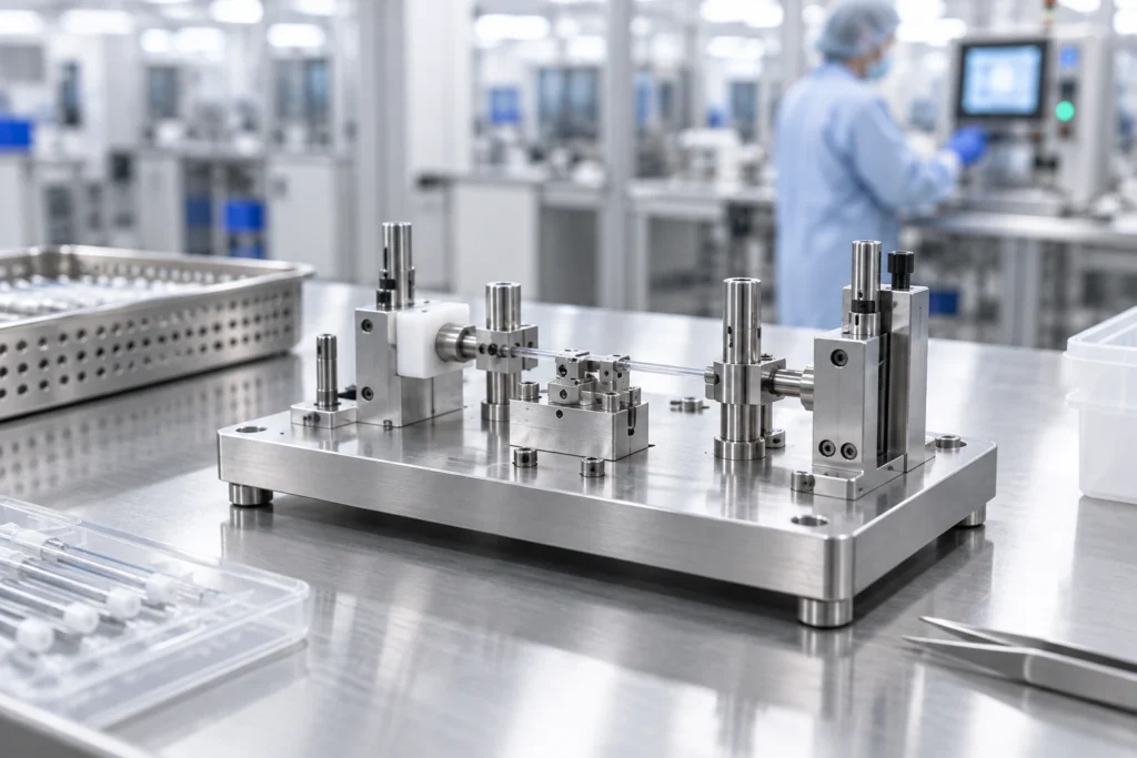 Precision CNC fixtures and components for medical automation