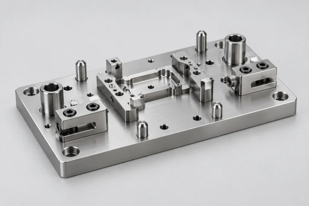 Precision machined fixtures and components for medical automation equipment