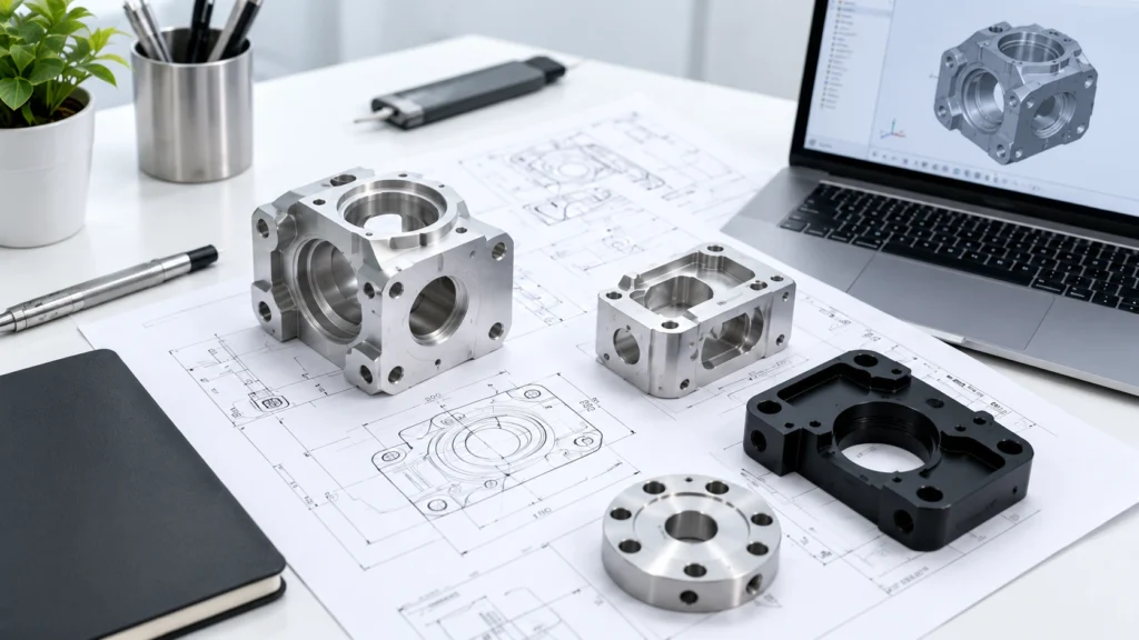 CNC machined prototype parts for new product development