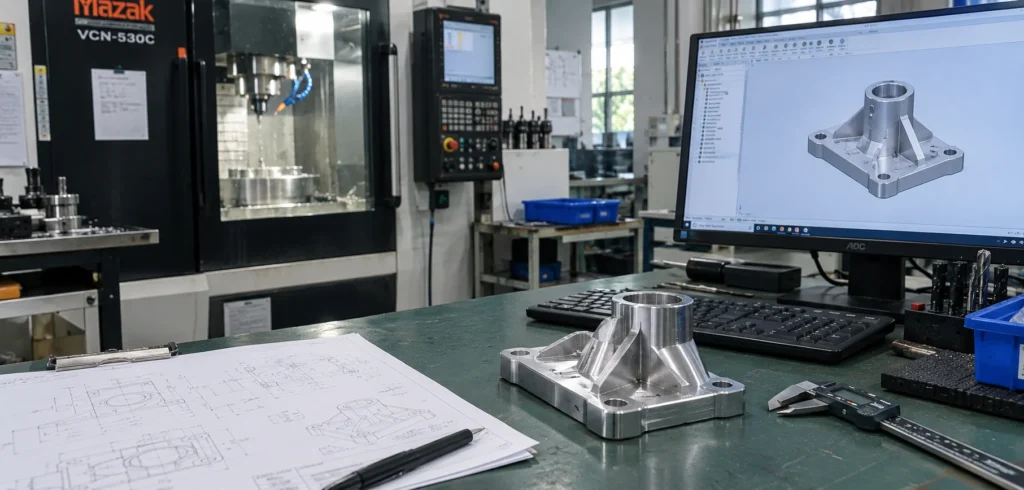 Rapid CNC prototyping from CAD design to functional machined part