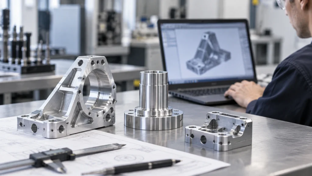 CNC machined aerospace prototype components for research and development