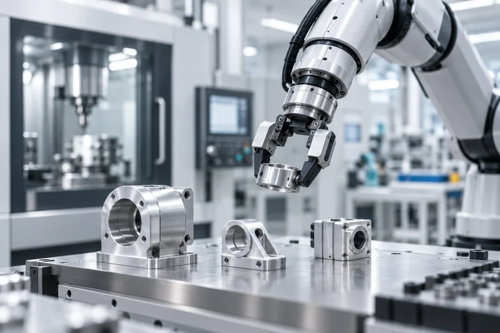 CNC machining for robotics components