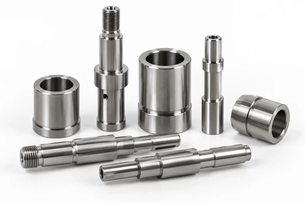 Precision CNC machined prototype shafts and sleeves