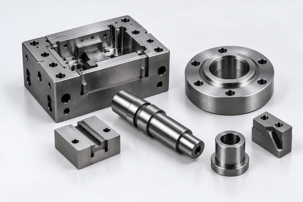 Tool steel CNC machined parts and precision tooling components