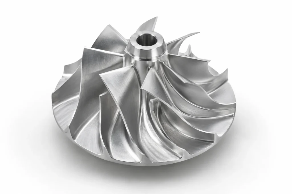 Complex 5-axis CNC machined component for low-volume production